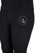 Leggings de gym de couleur unie, Black, Packshot image number 2
