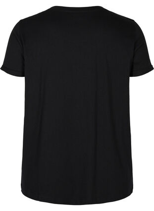 Sport-T-shirt met print, Black Diva Pink, Packshot image number 1