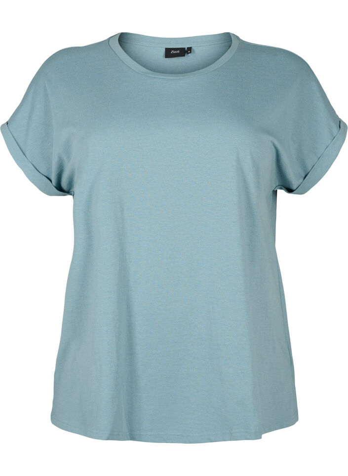 2-pack T-shirts met korte mouwen, Blauw, Packshot image number 2