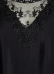 Viscose tuniek met kanten detail, Zwart, Packshot image number 2