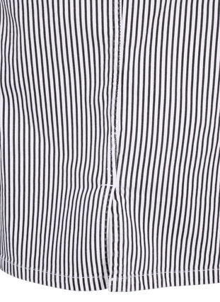 Gestreepte kokerrok met zakken, Black & White Stripe, Packshot image number 4