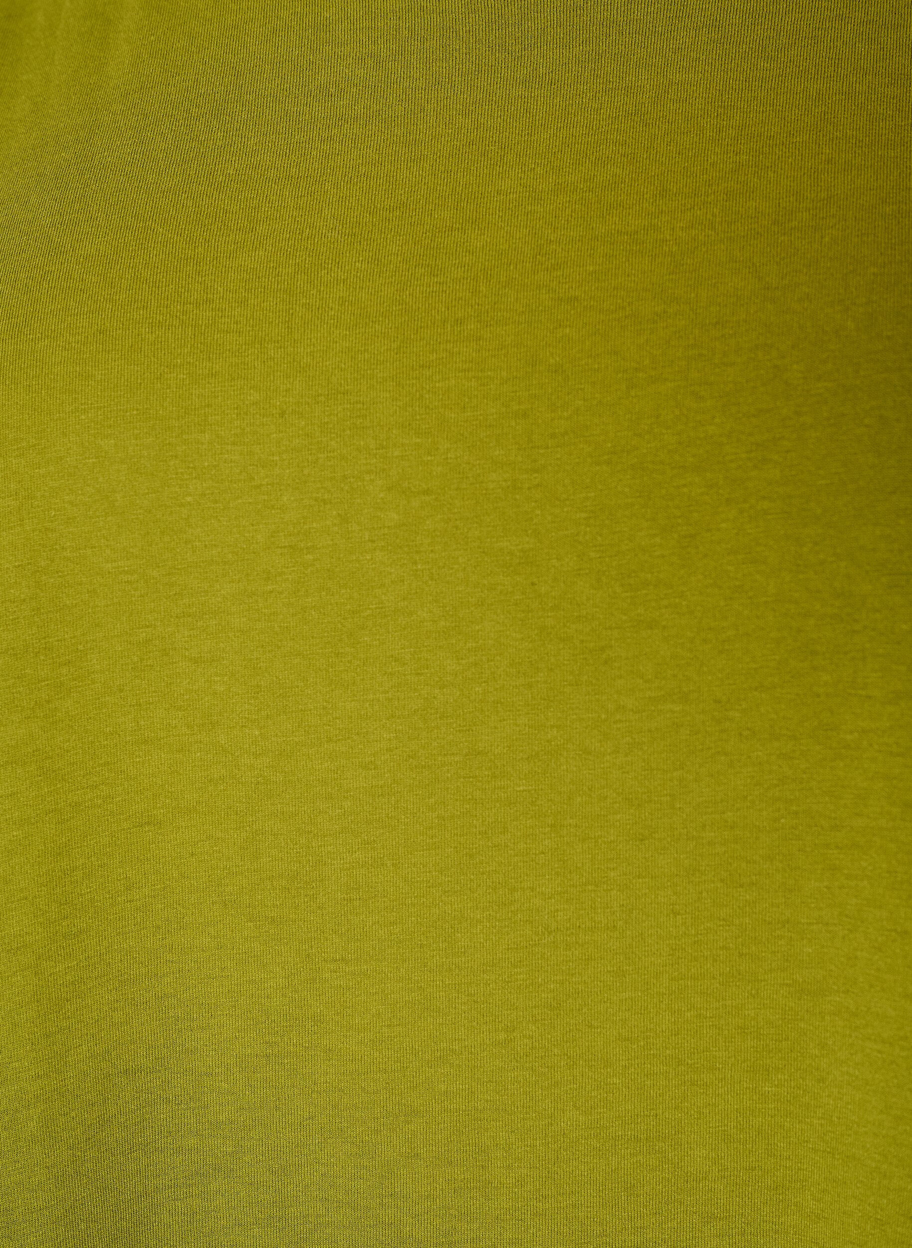 Zizzi T-shirt &agrave; manches courtes en coton m&eacute;lang&eacute;, Vert, Packshot image number 2