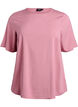 FLASH - Geweven blouse met korte mouwen en ronde hals, Roze, Packshot image number 0