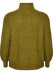 Pull en tricot avec col haut et fermeture &eacute;clair, Vert, Packshot image number 1