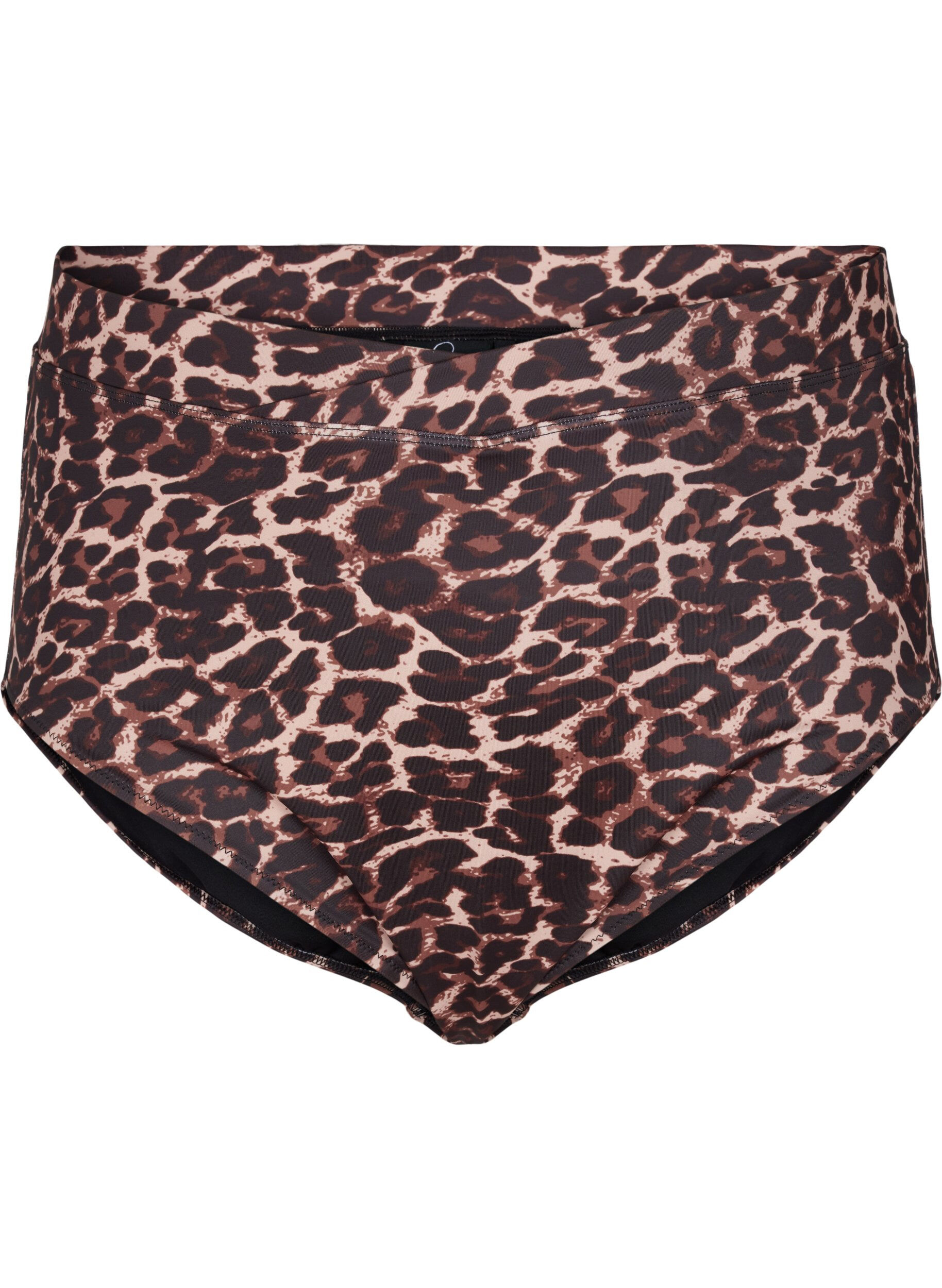 ZizziBikinislip met print en hoge taille, Autentic Leopard, Packshot image number 0