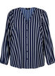 Blouse avec col en V et imprimé, Maritime Blue Stripe, Packshot image number 0