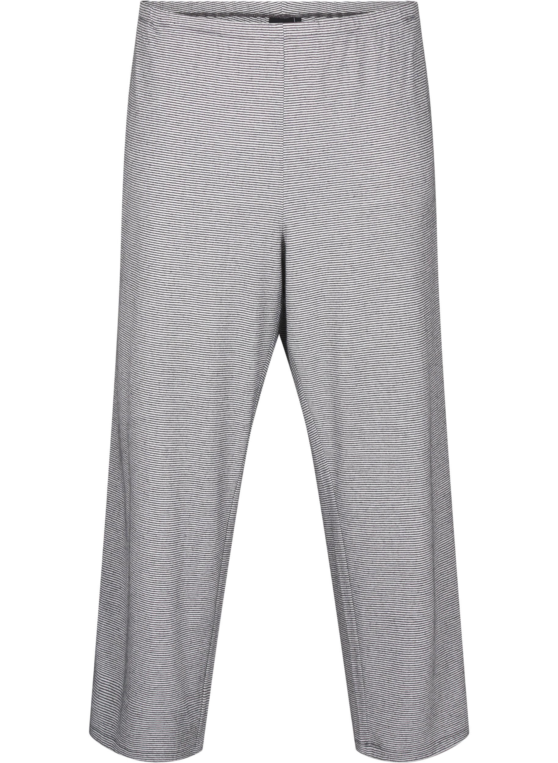 ZizziNachtbroek met zakken, Striped DGM , Packshot image number 0