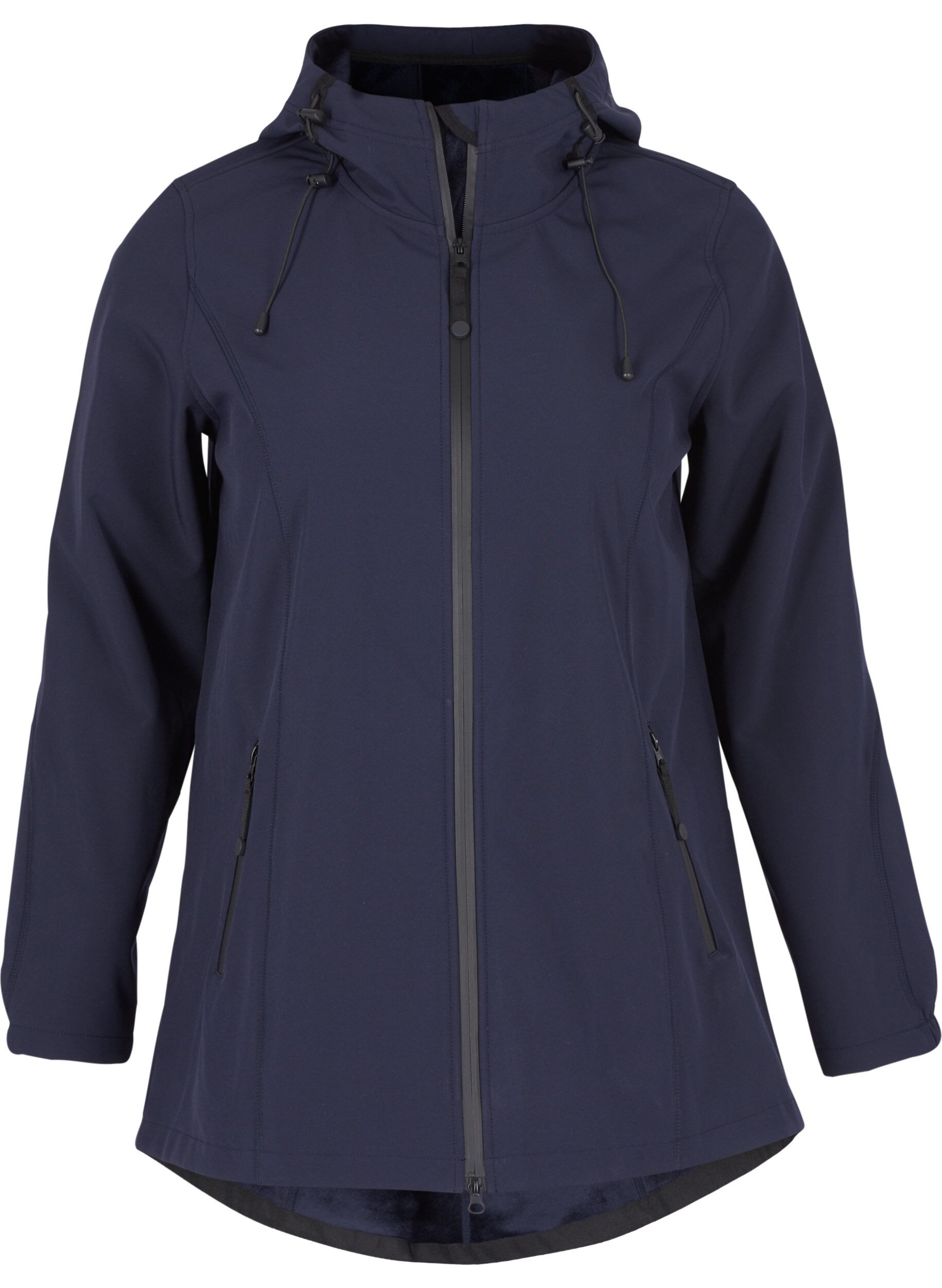 ZizziKorte softshell jas met capuchon, Night Sky, Packshot image number 0