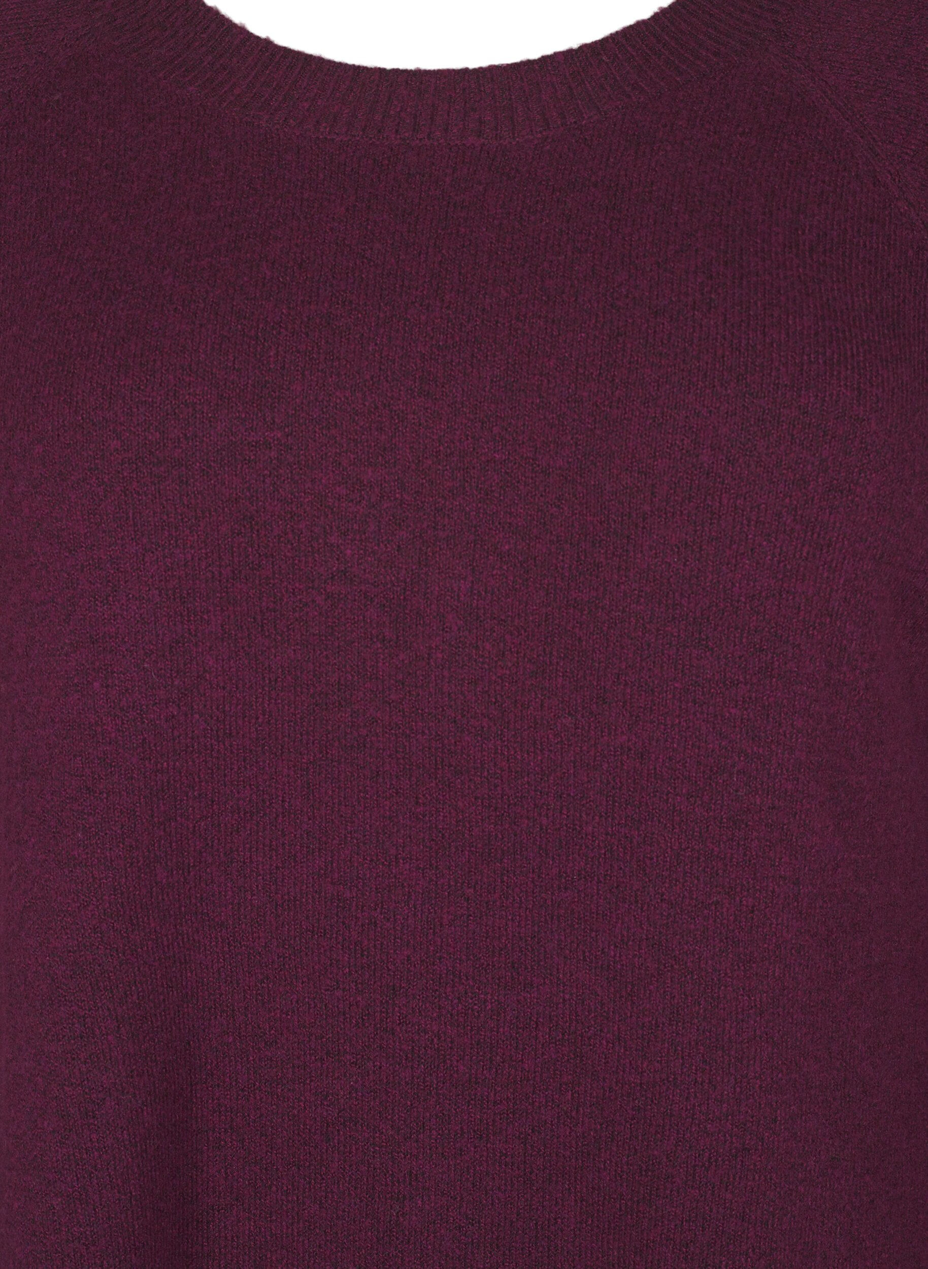 ZizziGebreide blouse met kralen, Potent P. Black Mel., Packshot image number 2