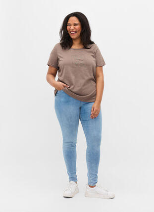 T-shirt en coton à manches courtes avec imprimé, Falcon WAYS, Model image number 2
