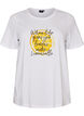 T-shirt met motief, Wit, Packshot image number 0