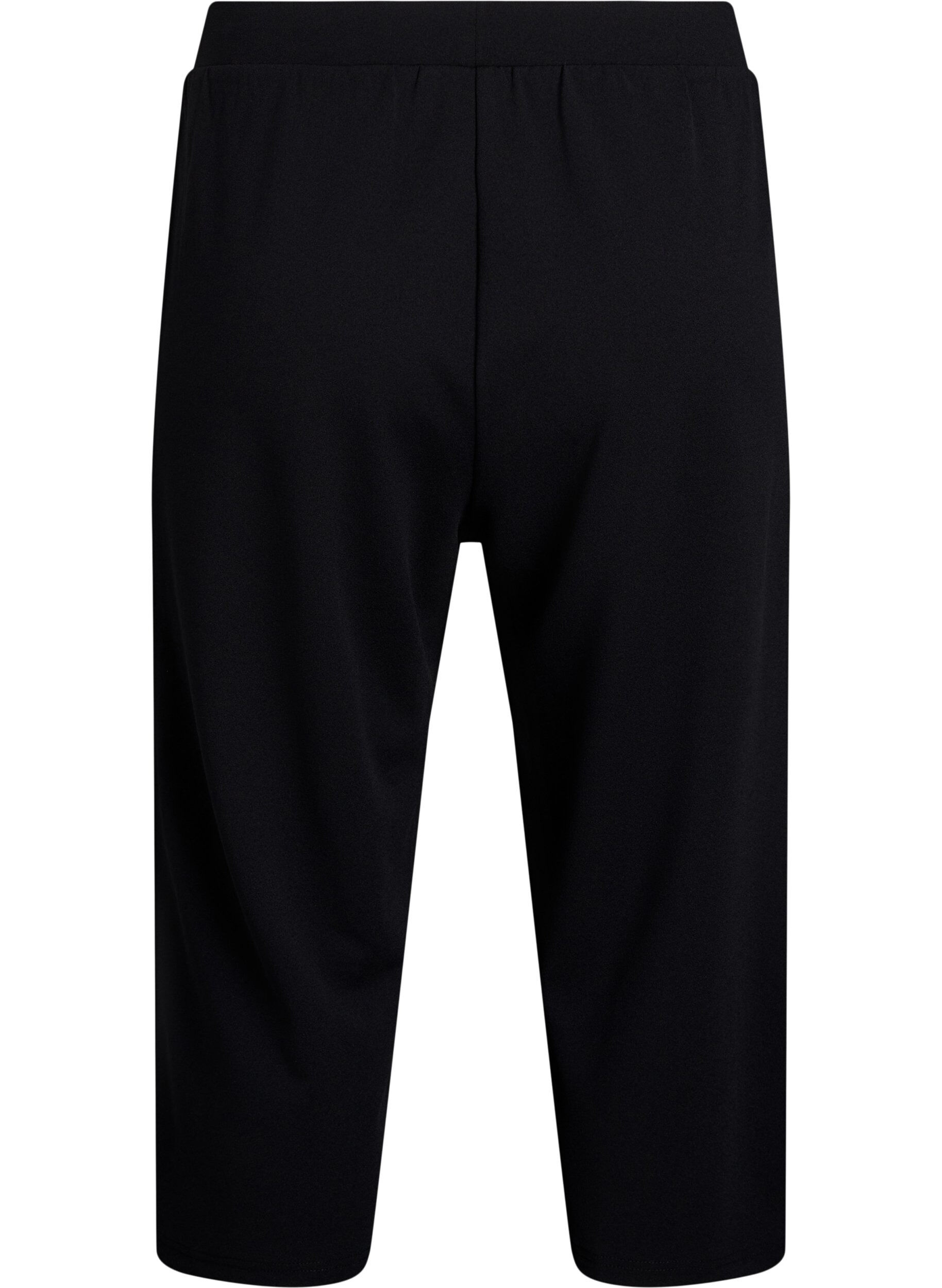 ZizziFLASH - Hoog getailleerde kniebroek met losse pasvorm, Zwart, Packshot image number 1