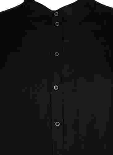 Lang overhemd met 3/4-mouwen van lyocell (TENCEL™), Black, Packshot image number 2