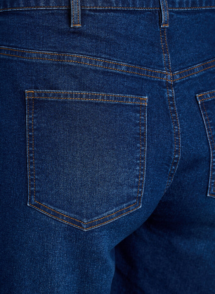 FLASH - Short en jean ample &agrave; taille haute, Bleu, Packshot image number 3