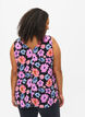 Top floral avec col en V, Black Big Flower AOP, Model image number 1