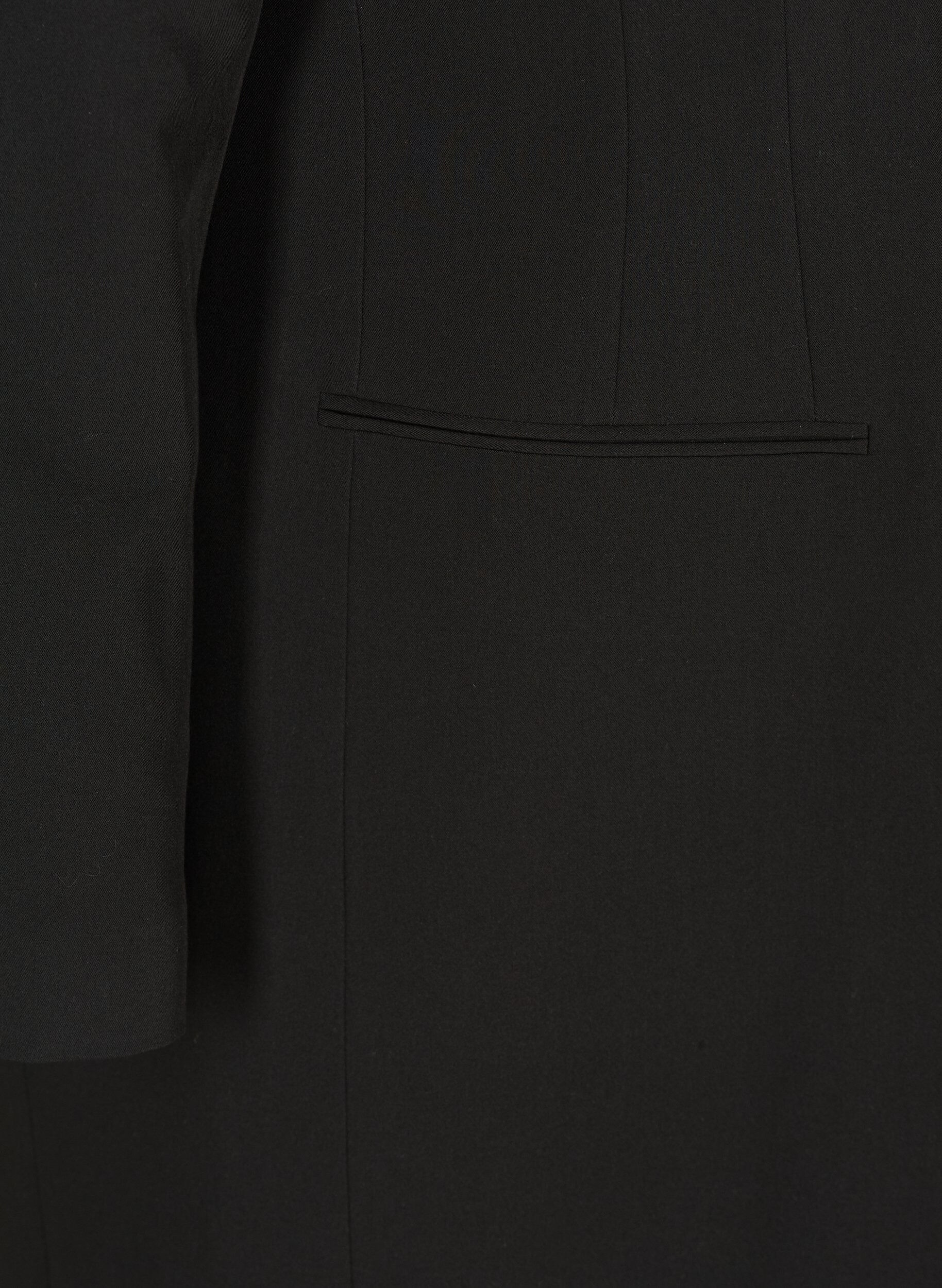 ZizziKlassieke lange blazer, Black, Packshot image number 3