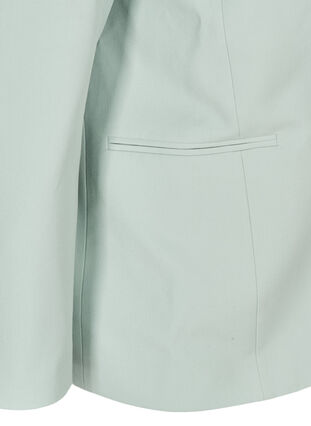 Klassieke blazer met schoudervullingen, Slate Gray, Packshot image number 2
