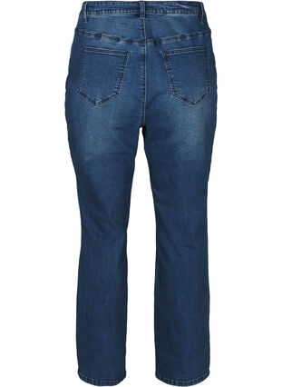 Jean taille très haute, Blue denim, Packshot image number 1