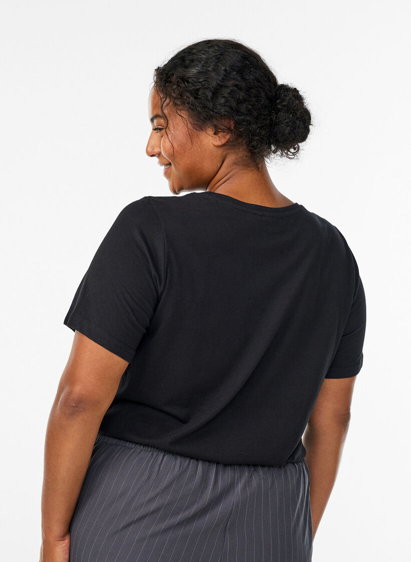 FLASH - T-shirt met print, Zwart, Model image number 2