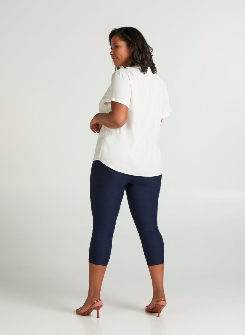 Pantalon 3/4 près du corps avec fermetures éclairs, Night Sky, Model image number 1