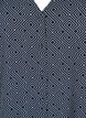Blouse avec col en V et imprimé, Navy Graphic AOP, Packshot image number 2