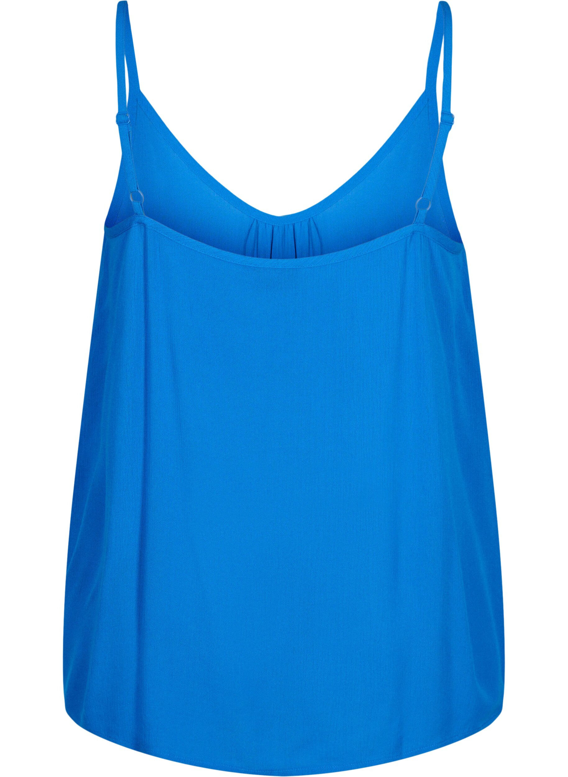 ZizziStrap top in viscose, Blauw, Packshot image number 1