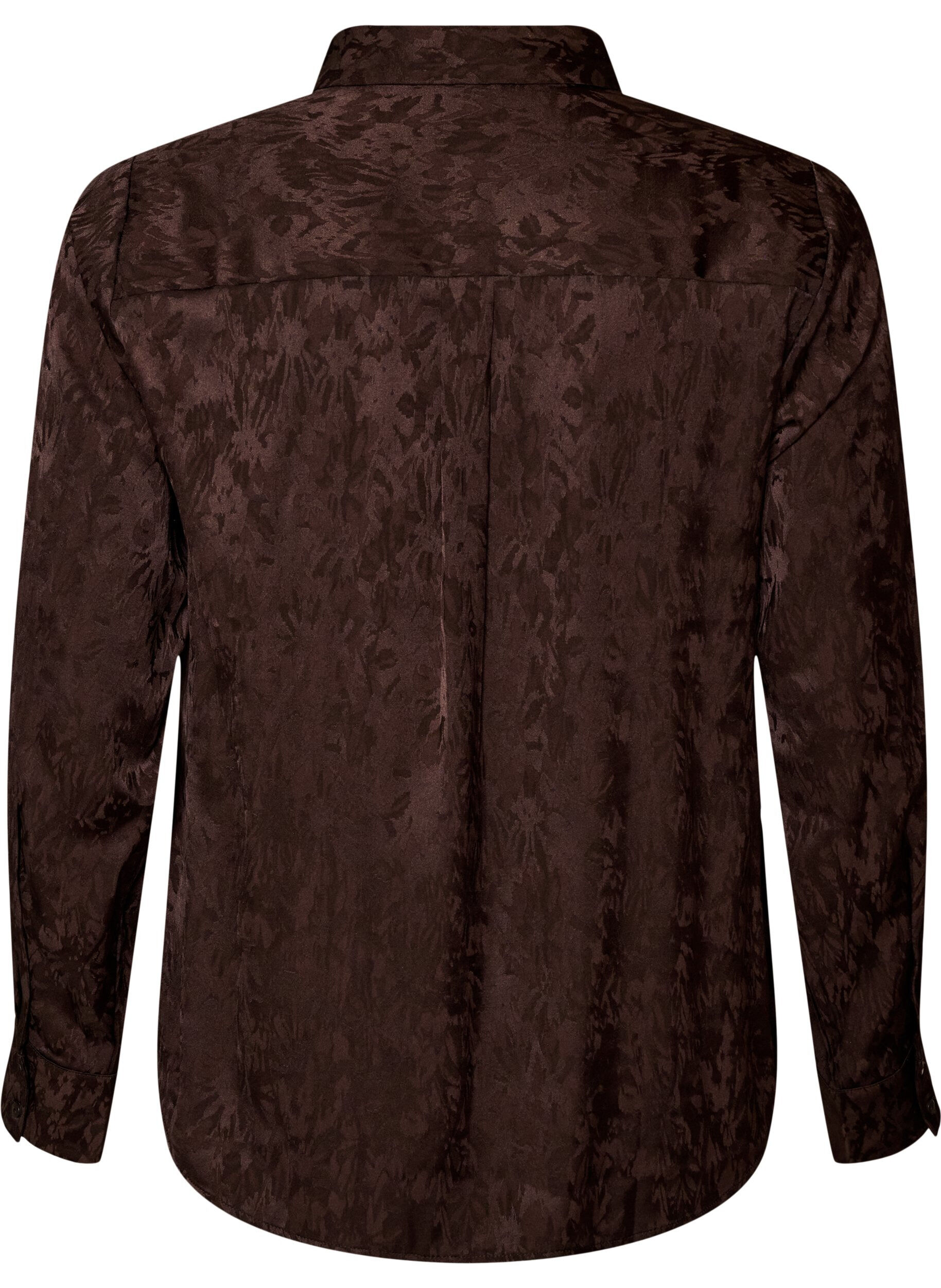 ZizziChemise &agrave; motif cachemire ton sur ton, Marron, Packshot image number 1