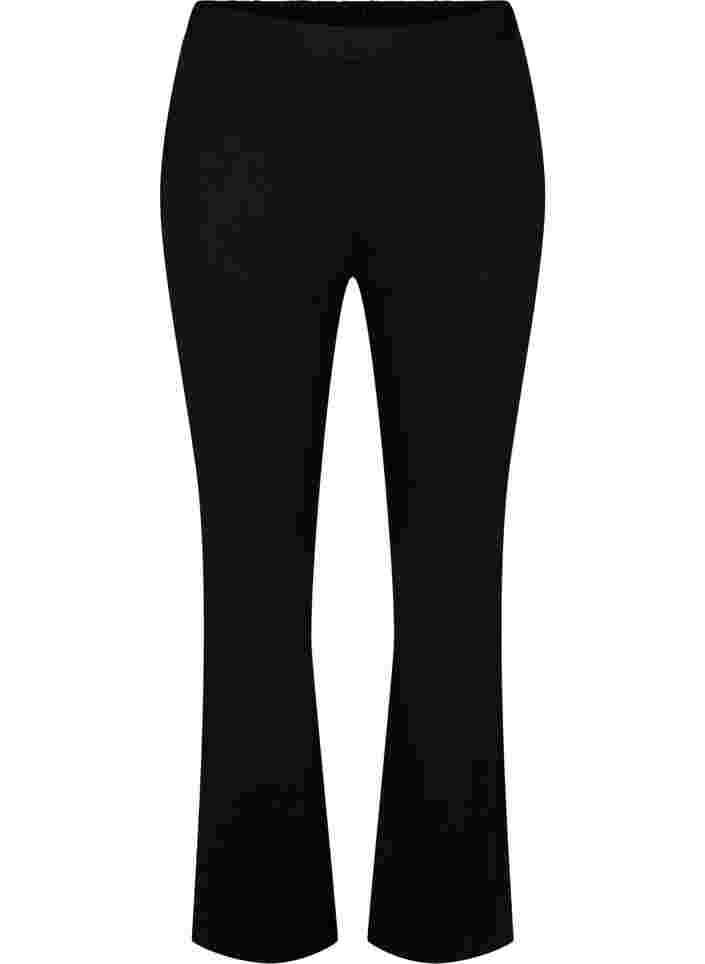 Pantalon évasé, Black, Packshot image number 0