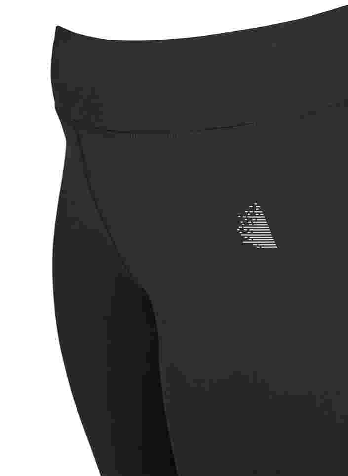 Cropped basic sportlegging, Black, Packshot image number 2