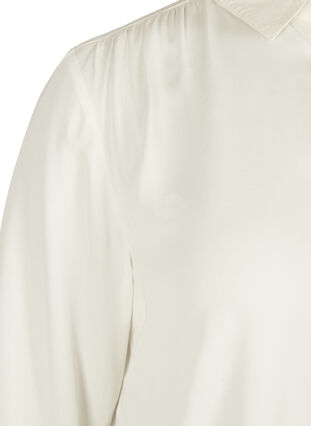 lange blouse in viscose met knoopsluiting, Snow White, Packshot image number 3