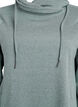 FLASH - Kort sweatshirt jurk met hoge kraag en zakken, Groen, Packshot image number 2