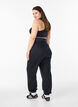 Joggingbroek met een brede tailleband, Zwart, Model image number 2