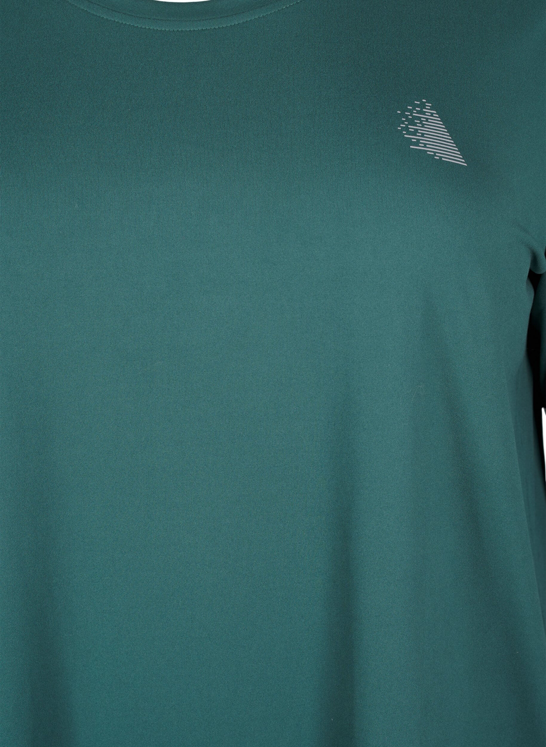 ZizziWork-out top met 3/4 mouwen, Groen, Packshot image number 2