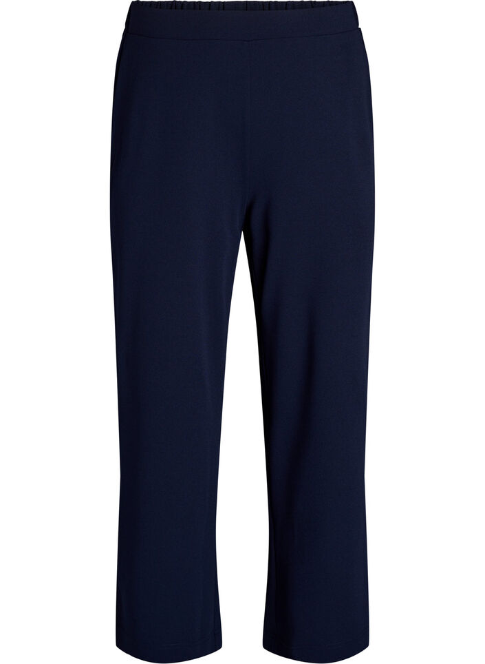 Broek met wijde pijpen, Blauw, Packshot image number 0