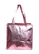 Sac de magasinage avec fermeture &eacute;clair, Rose, Packshot image number 1