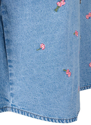 Chemise en jean avec fleurs brodées, L.B.D.Flower AOP, Packshot image number 3