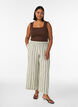 Top c&ocirc;tel&eacute; avec encolure carr&eacute;e, Marron, Model image number 1