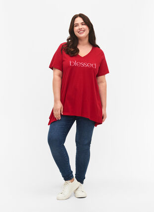 T-shirt en coton à manches courtes, Barbados Cherry BLES, Model image number 2