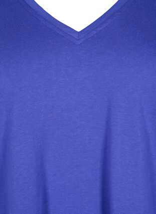 FLASH - T-shirt avec col en V, Royal Blue, Packshot image number 2