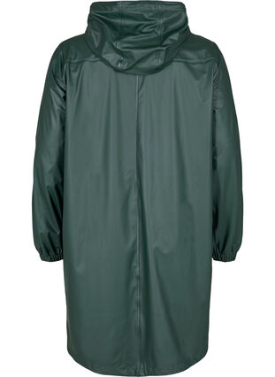 Veste de pluie avec capuche et fermeture boutonnée, Darkest Spruce, Packshot image number 1