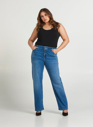 Jeans Gemma, Light blue denim, Model image number 0