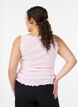 Top met kanten afwerking, Roze, Model image number 2