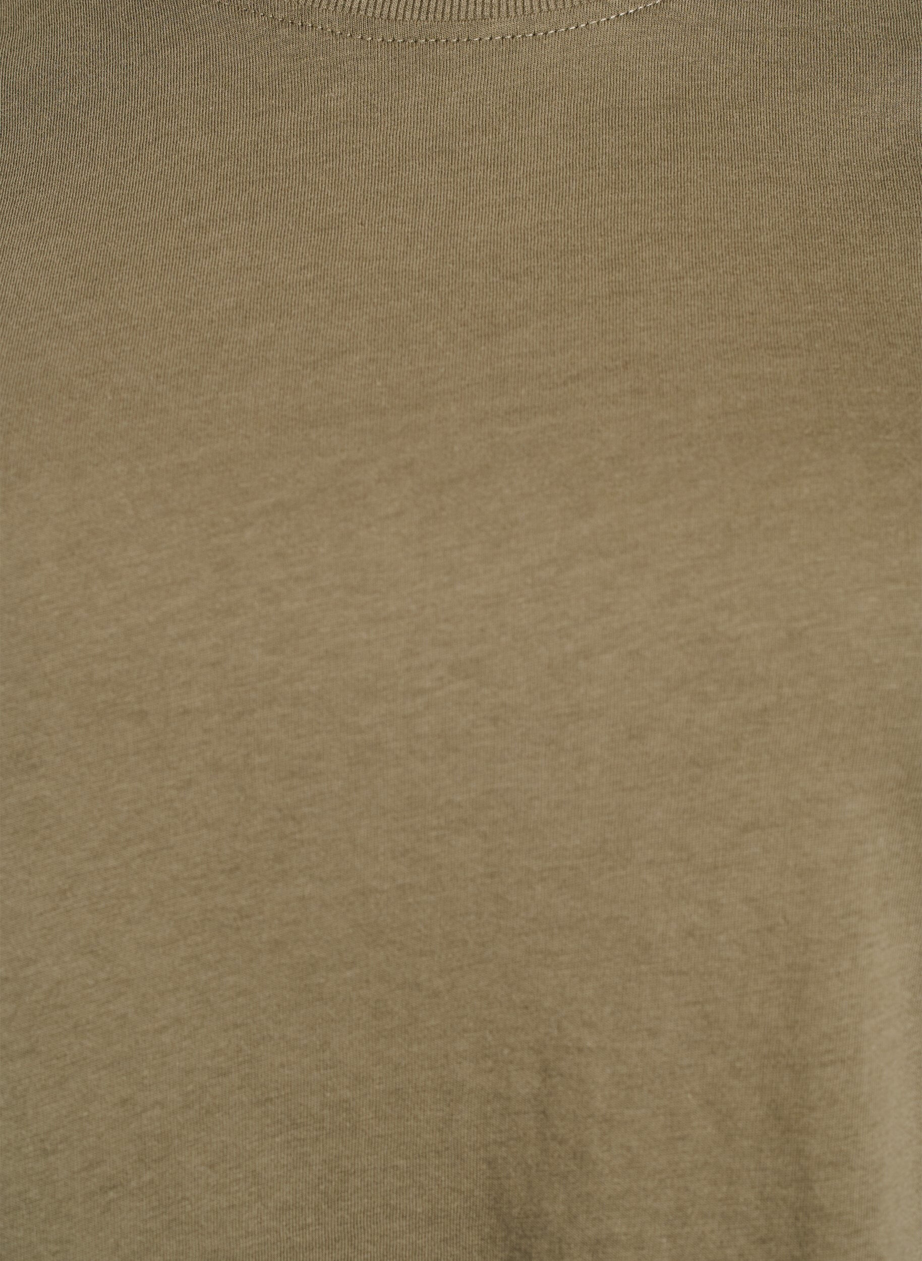 ZizziBasic katoenen T-shirt met ronde hals, Groen, Packshot image number 2