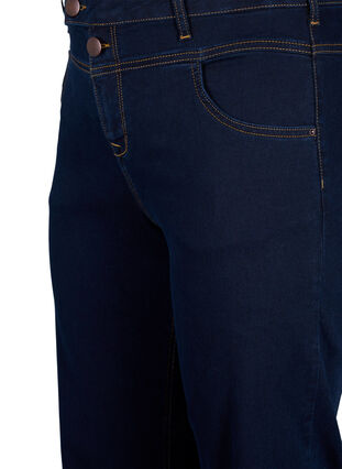 Jean Gemma coupe classique taille haute, Blue denim, Packshot image number 2