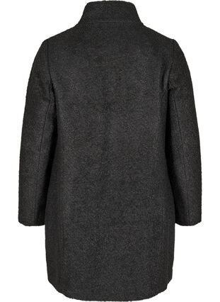 Manteau avec laine et fermeture éclair, Black, Packshot image number 1