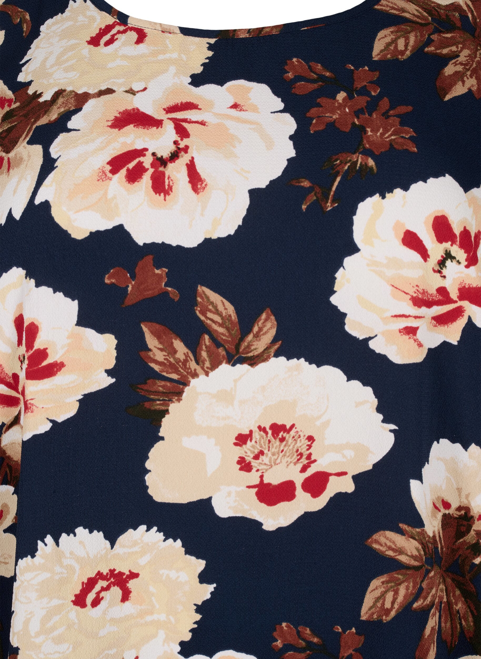 ZizziJurk met print en korte mouwen, Blauw, Packshot image number 2