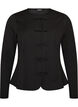 Cardigan ajust&eacute; avec fermeture par n&oelig;uds, Noir, Packshot image number 0