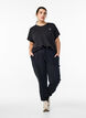 Losse trainingsbroek met zakken, Zwart, Model image number 1
