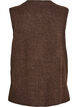 Gebreid vest met geribbelde randen, Groen, Packshot image number 1
