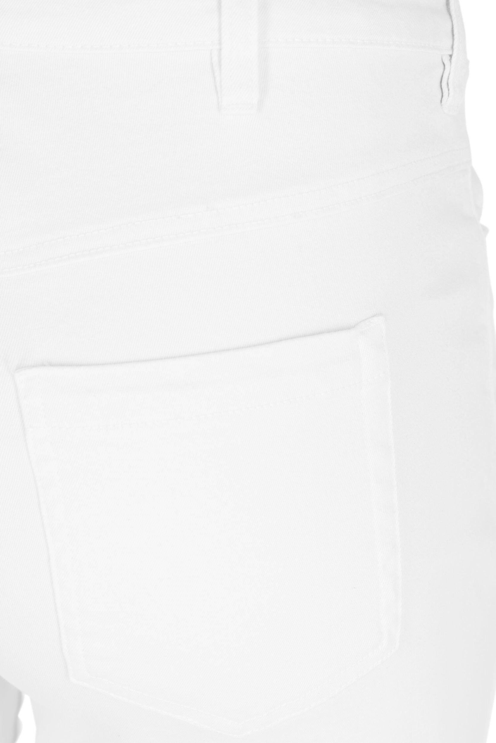 ZizziHigh waist Amy capri jeans met super slim fit, Wit, Packshot image number 3